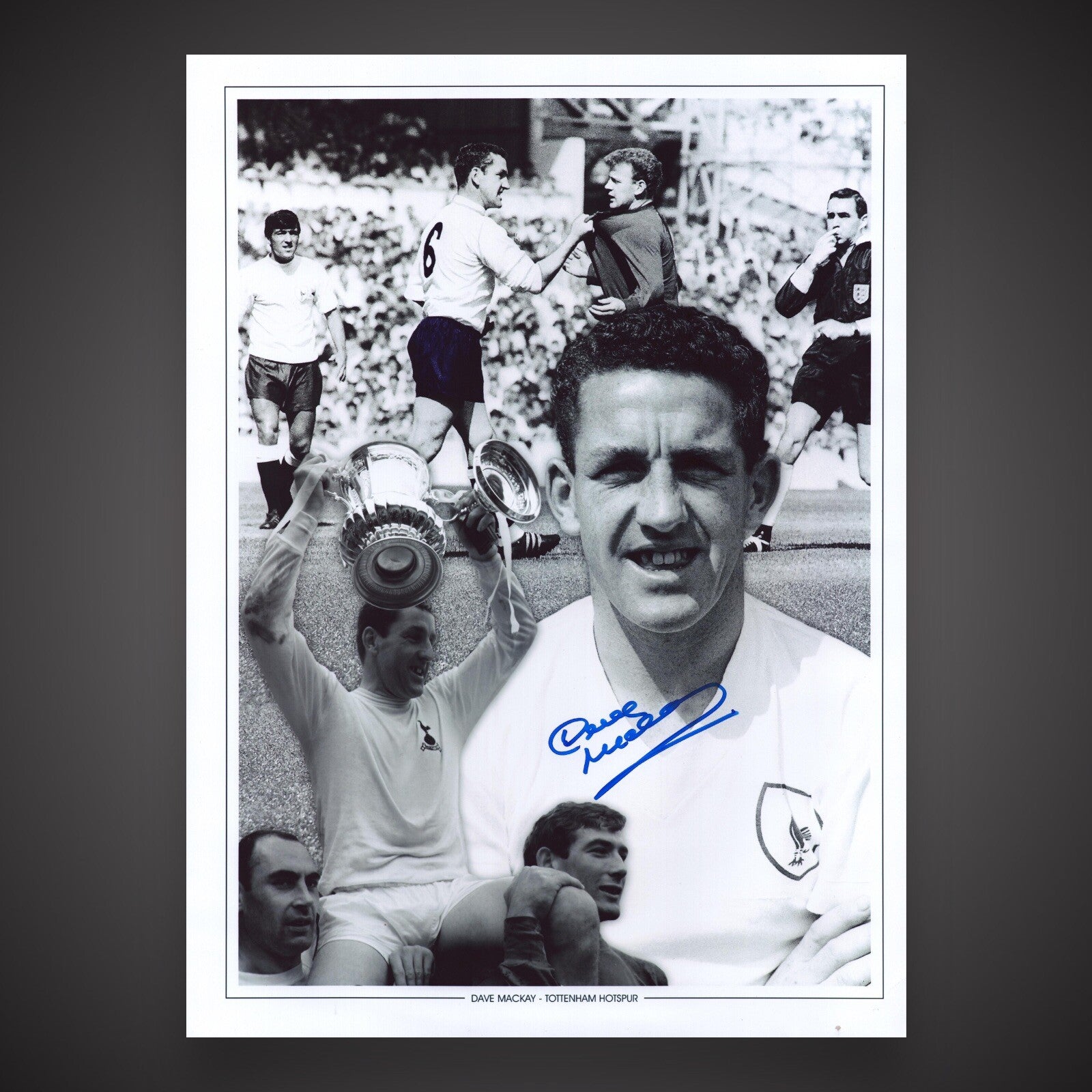 Tottenham Hotspur Legend Signed Dave Mackay Spurs Montage Photograph  £250