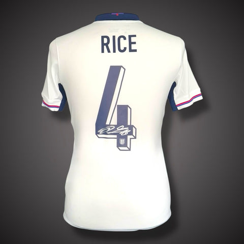 Hand Signed Declan Rice England Football Shirt With Coa £2990