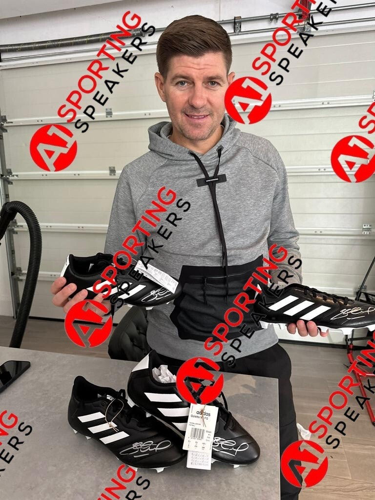 Steven Gerrard Signed Adidas Black Boot COA Superb £125.1
