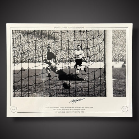 FRAMED Nat Lofthouse Bolton Wanderers 1953 Hand Signed Photo £451