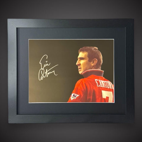 Manchester United Eric Cantona Hand Signed And Framed 16x12 Photo £200 With COA0