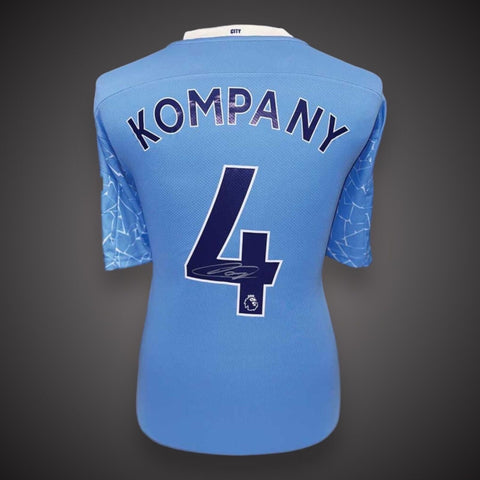 Manchester City Kompany Hand Signed Football Shirt 2020/21 With COA £1990