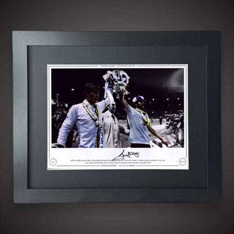 FRAMED RICKY VILLA CELEBRATING FA CUP WIN AFTER HIS GREAT GOAL WITH COA £550