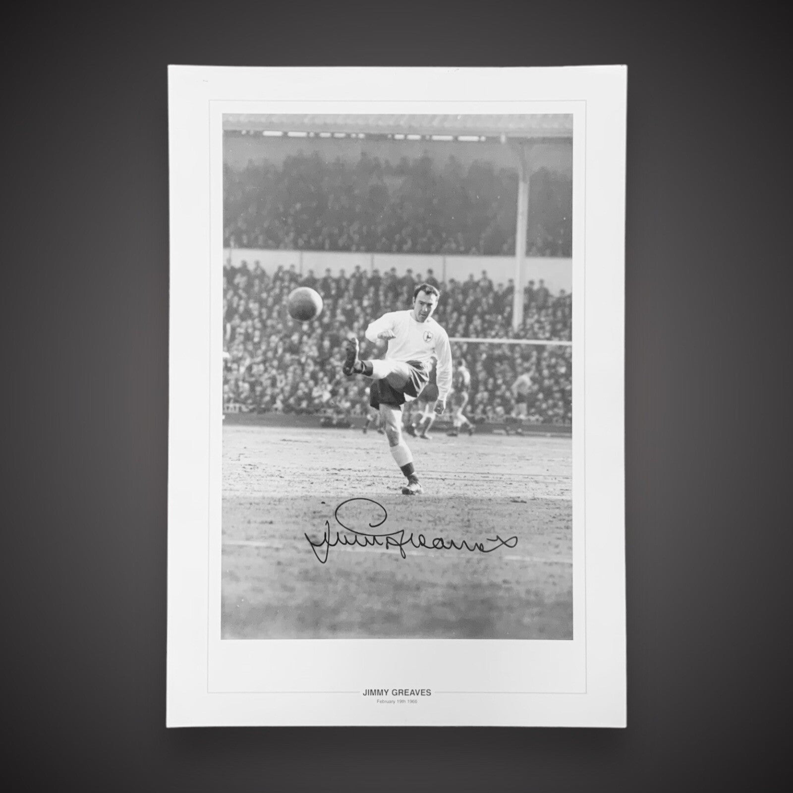 Jimmy Greaves Fantastic Hand Signed Photo Spurs £250