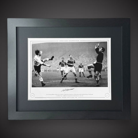 FRAMED Nat Lofthouse England V Rest Of Europe Signed Photo £450