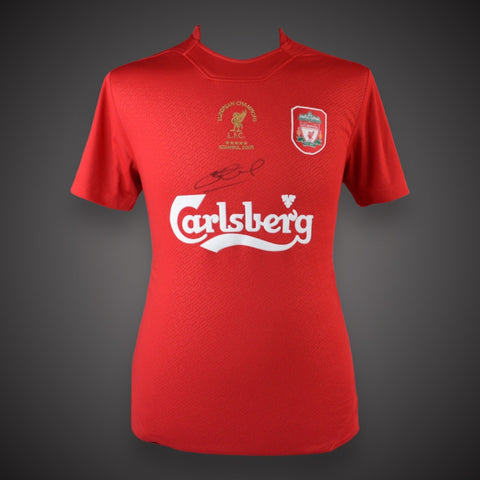 SIGNED STEVEN GERRARD Champions League 2005 Winners Shirt Signed Oct 2022 £1650