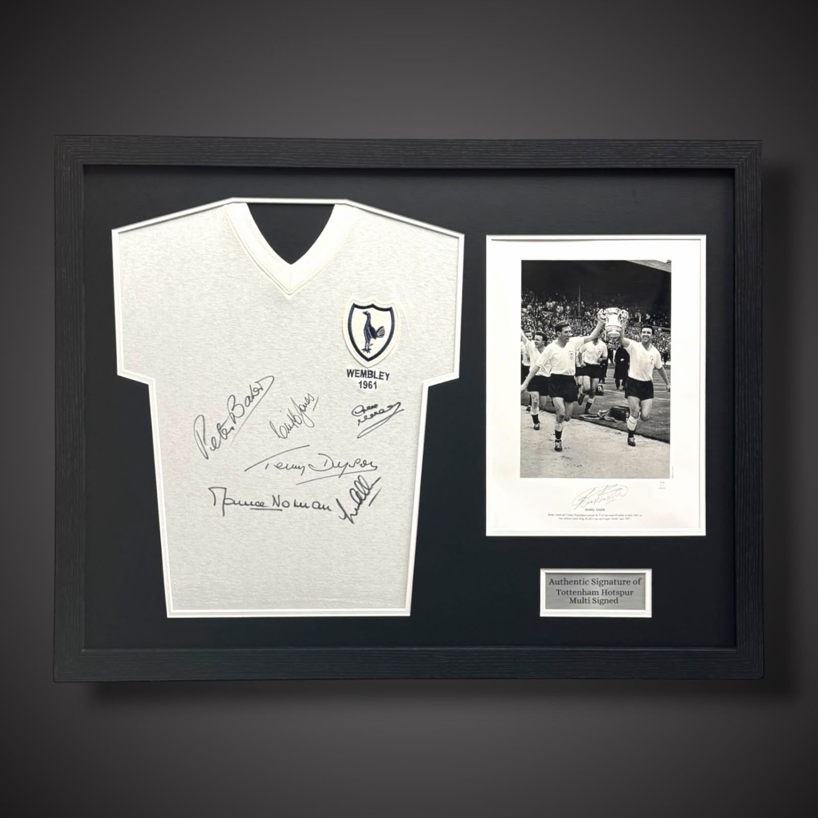 Tottenham Hotspur Multi Signed Pano Framed Shirt With Photo £3490