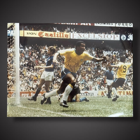 Framed Brazil-  Superstar Jairzinho Hand Signed Photo £109.991