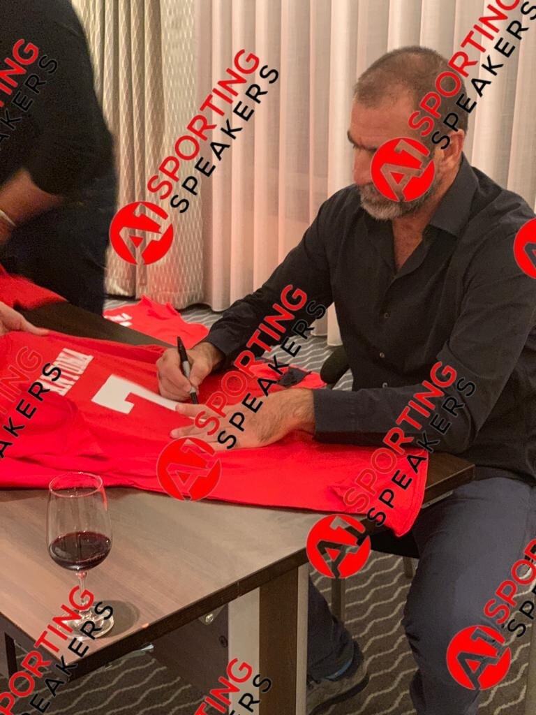 Eric Cantona Manchester United Hand Signed Framed Shirt And Photo £399 With COA4