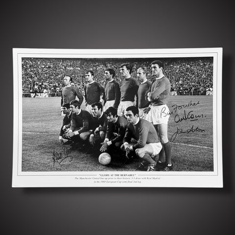 Multi-Signed Manchester United Print: Glory at the Bernabeu £59.99 18X120