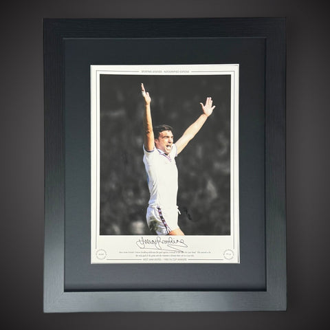 FRAMED Trevor Brooking West Ham United 1980 FA Cup Winners Signed Photo £69.990