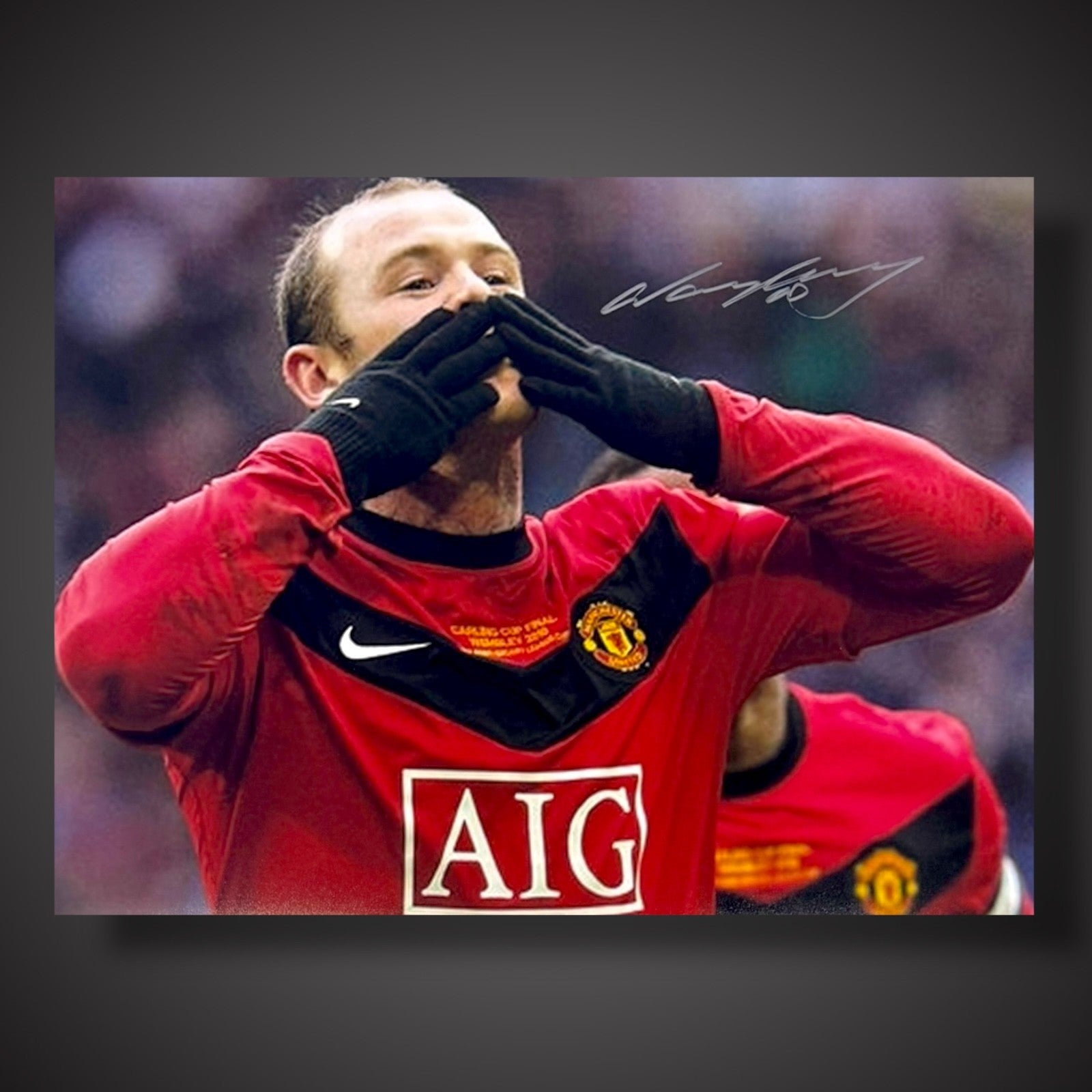 Wayne Rooney Manchester United Hand Signed Photograph £39.990