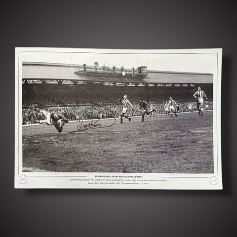 Sunderland V Manchester United Signed Photo By Jim Montgomery £25 12X180