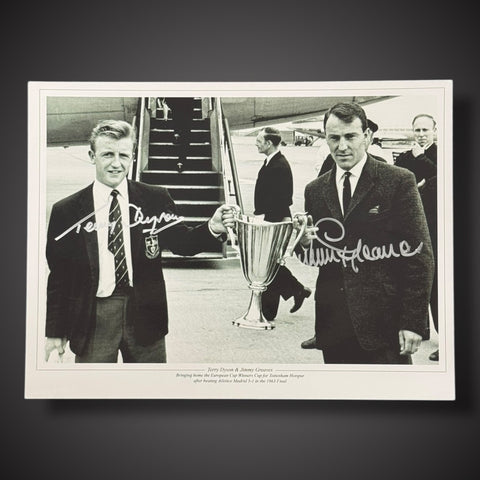 FRAMED Tottenham Hotspur  Signed Photo By Jimmy Greaves & Terry Dyson £451