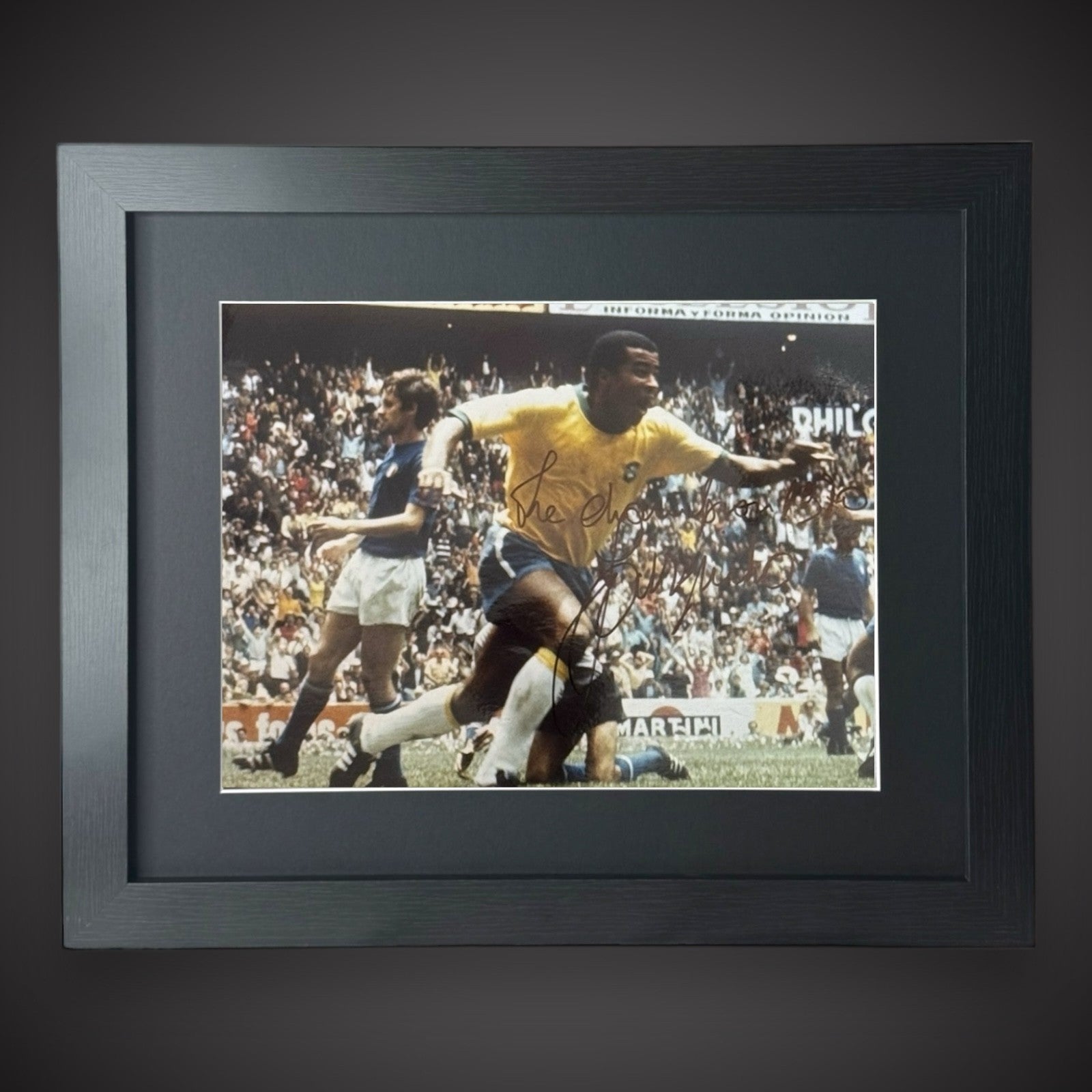 Framed Brazil-  Superstar Jairzinho Hand Signed Photo £109.990