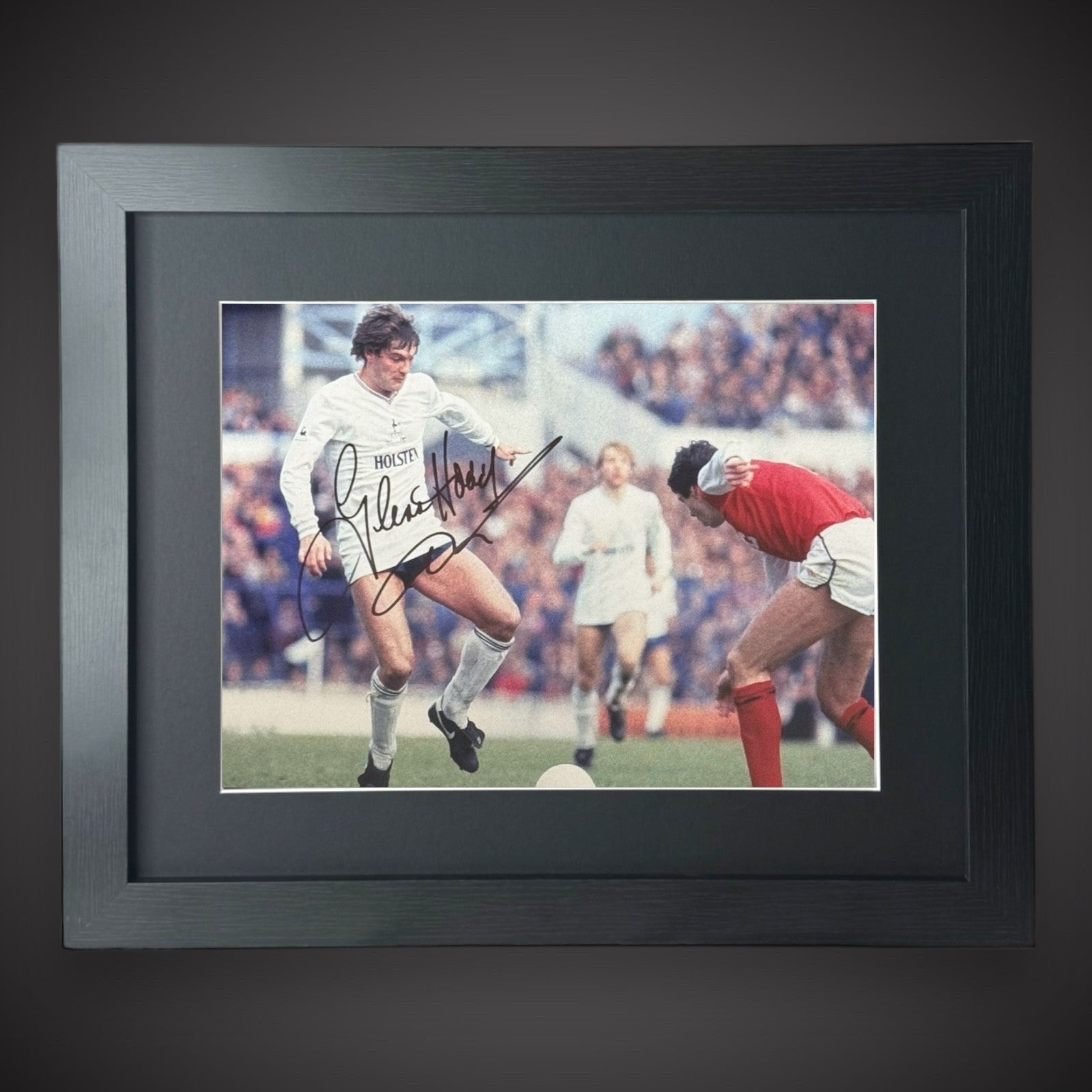 GLENN HODDLE SPURS SIGNED PHOTO TOTTENHAM HOTSPUR LEGEND £550