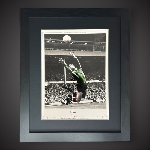 FRAMED Harry Dowd Hand Signed Photo- Manchester City 1969 FA Cup Winners £450