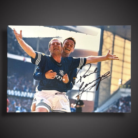 Rangers - Paul Gascoigne Hand Signed Football Photograph £29.99 16X200