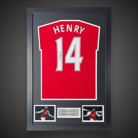Framed Thierry Henry Hand Signed Arsenal Football Shirt With Coa  £3990
