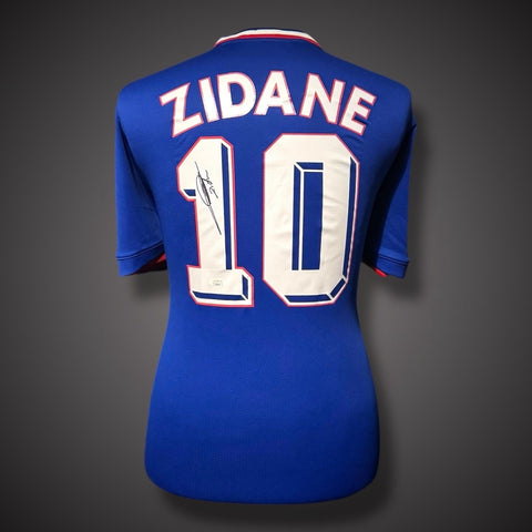 Zinedine Zidane Hand Signed  France Football Shirt COA£6750