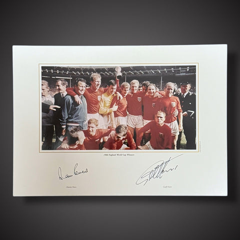Sir Geoff Hurst & Martin Peters Hand Signed 1966 World Cup Final Photo £29.990