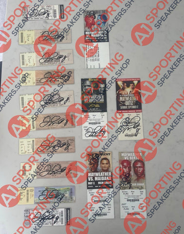 Floyd Money Mayweather Vs Marquez Fight Ticket Hand Signed £5492