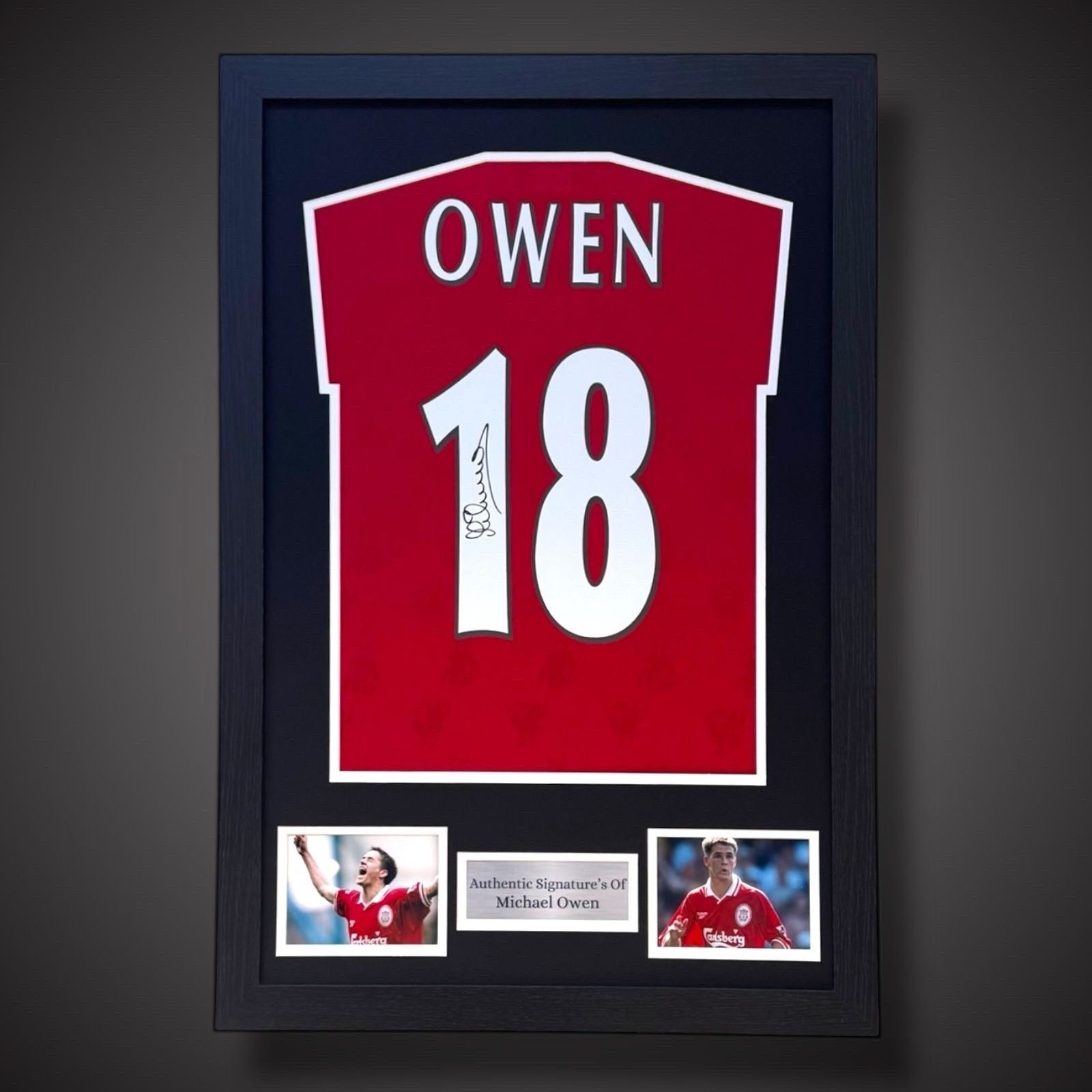 Michael Owen Hand Signed Liverpool Football Shirt With COA £3200