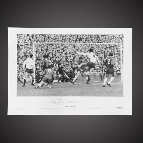 Jimmy Greaves Scoring For Spurs Against Chelsea Signed Photograph £250