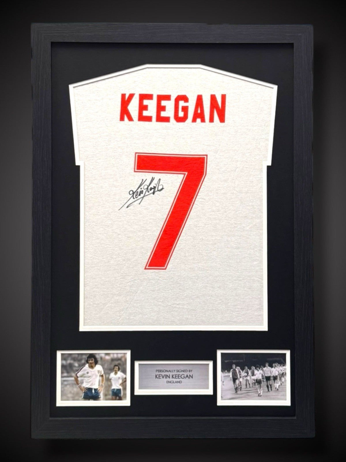 Kevin Keegan England Hand Signed T-shirt With COA £1990