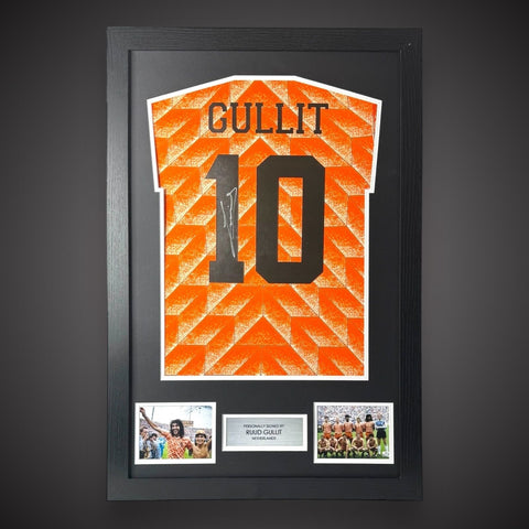 Ruud Gullit Hand Signed & Framed Netherlands Football Shirt With COA £2990