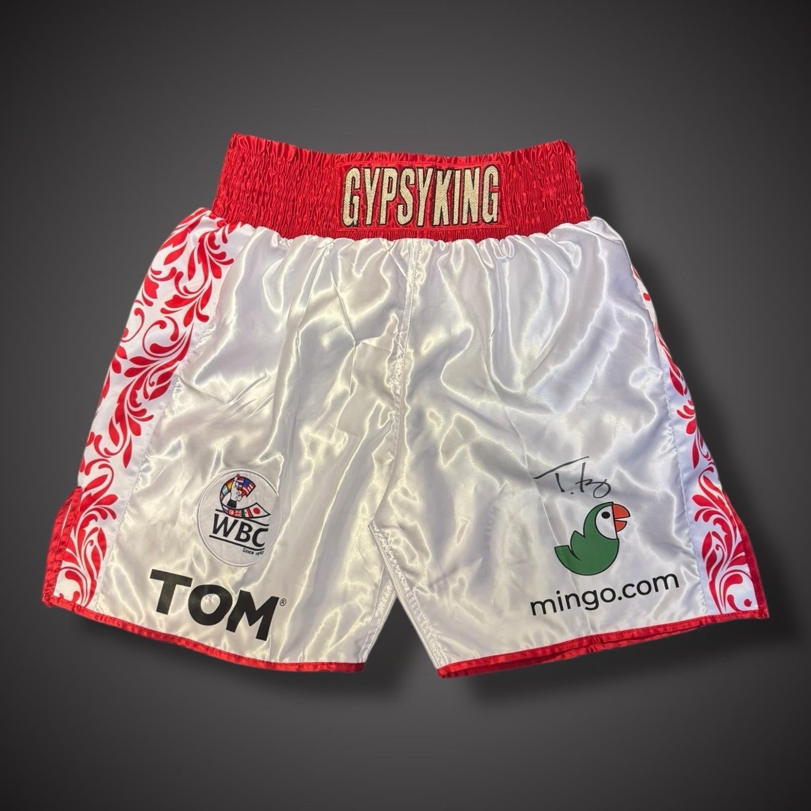 Tyson Fury Hand Signed Boxing Shorts With COA £249 1 Available0
