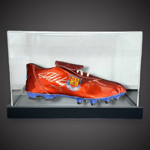 Sir Geoff Hurst Hand Signed Football Boot- West Ham - In A Acrylic Case £89.990