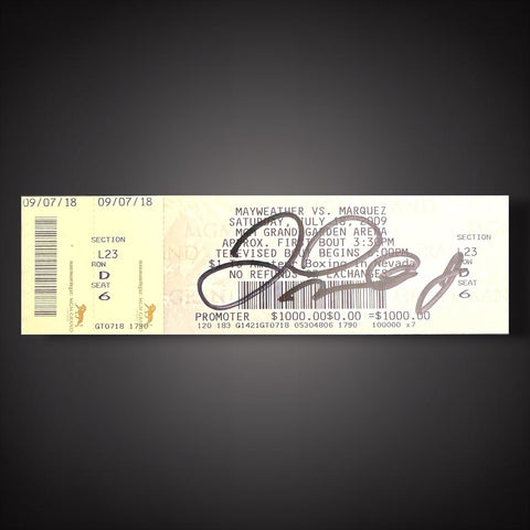 Floyd Money Mayweather Vs Marquez Fight Ticket Hand Signed £5490