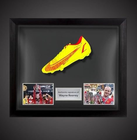 Wayne Rooney Signed Football Boot - Manchester United  In A Dome Frame £2590