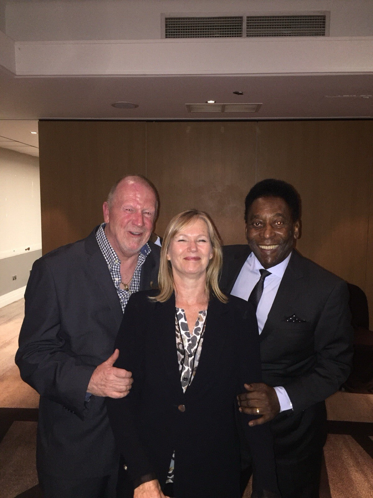 Pele & Moore Montage SALE Signed By Pele Photo Slightly Faded Signature £1505