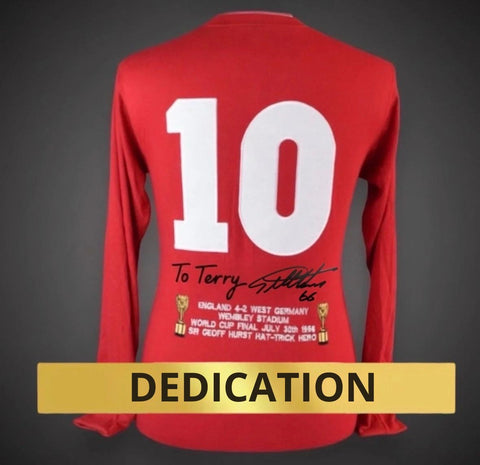 Sir Geoff Hurst Personalise Hand Signed England Shirt With  COA £200 pre-order 2 sep