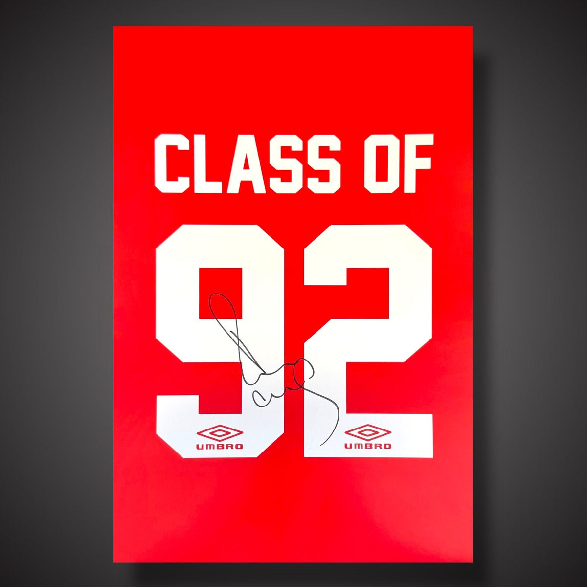 Paul Scholes Hand Signed Class Of 92 Photo