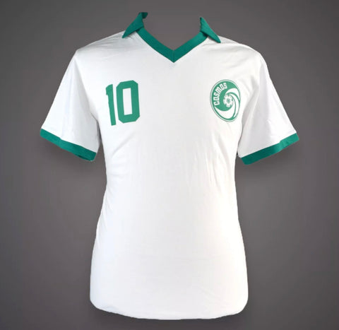Pele Hand Signed New York Cosmos Shirt