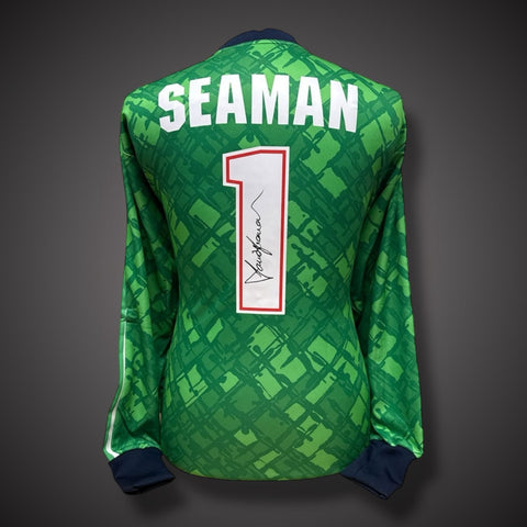 David Seaman Hand Signed Arsenal Goalkeeper Shirt