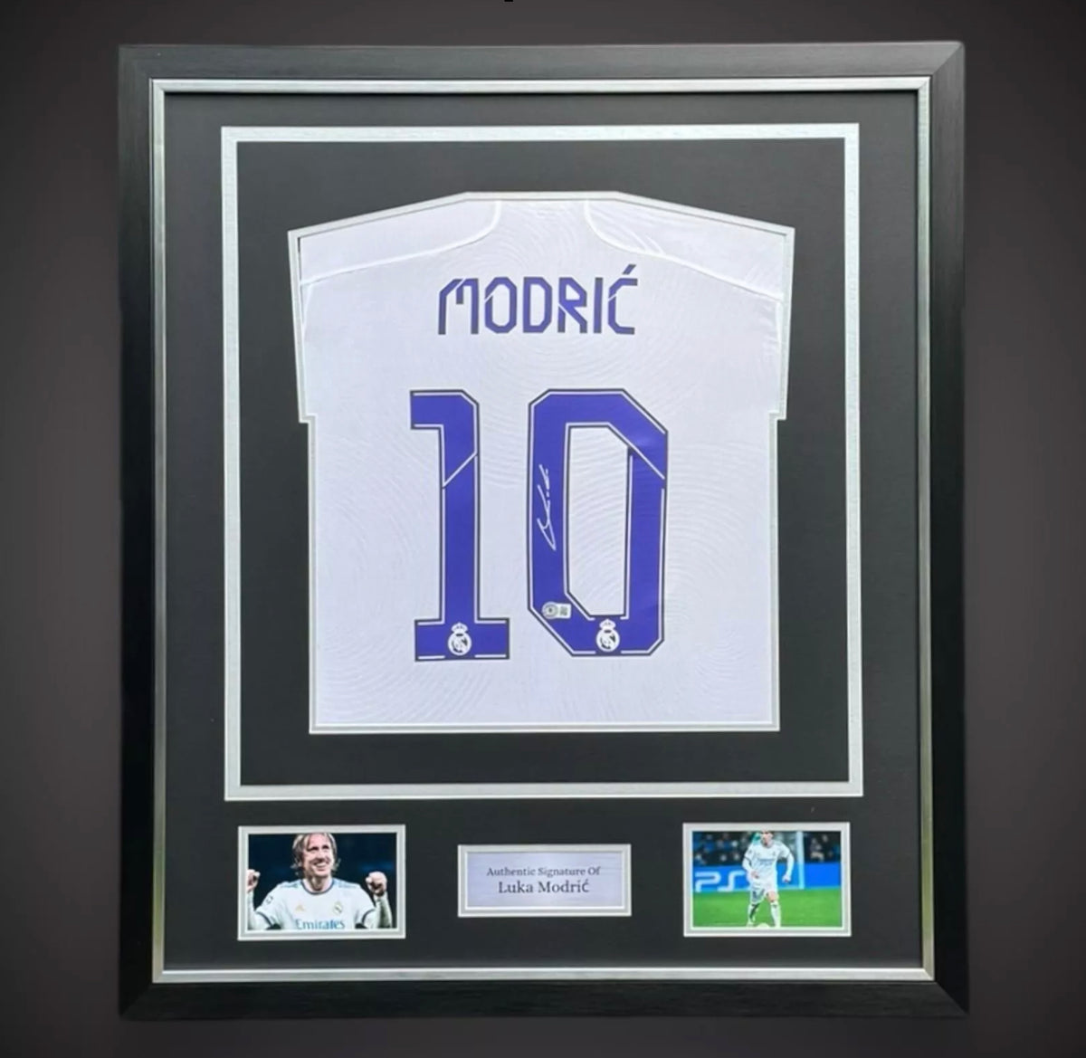 Deluxe Framed Luka Modric Hand Signed 2013/14 Real Madrid Football Shirt