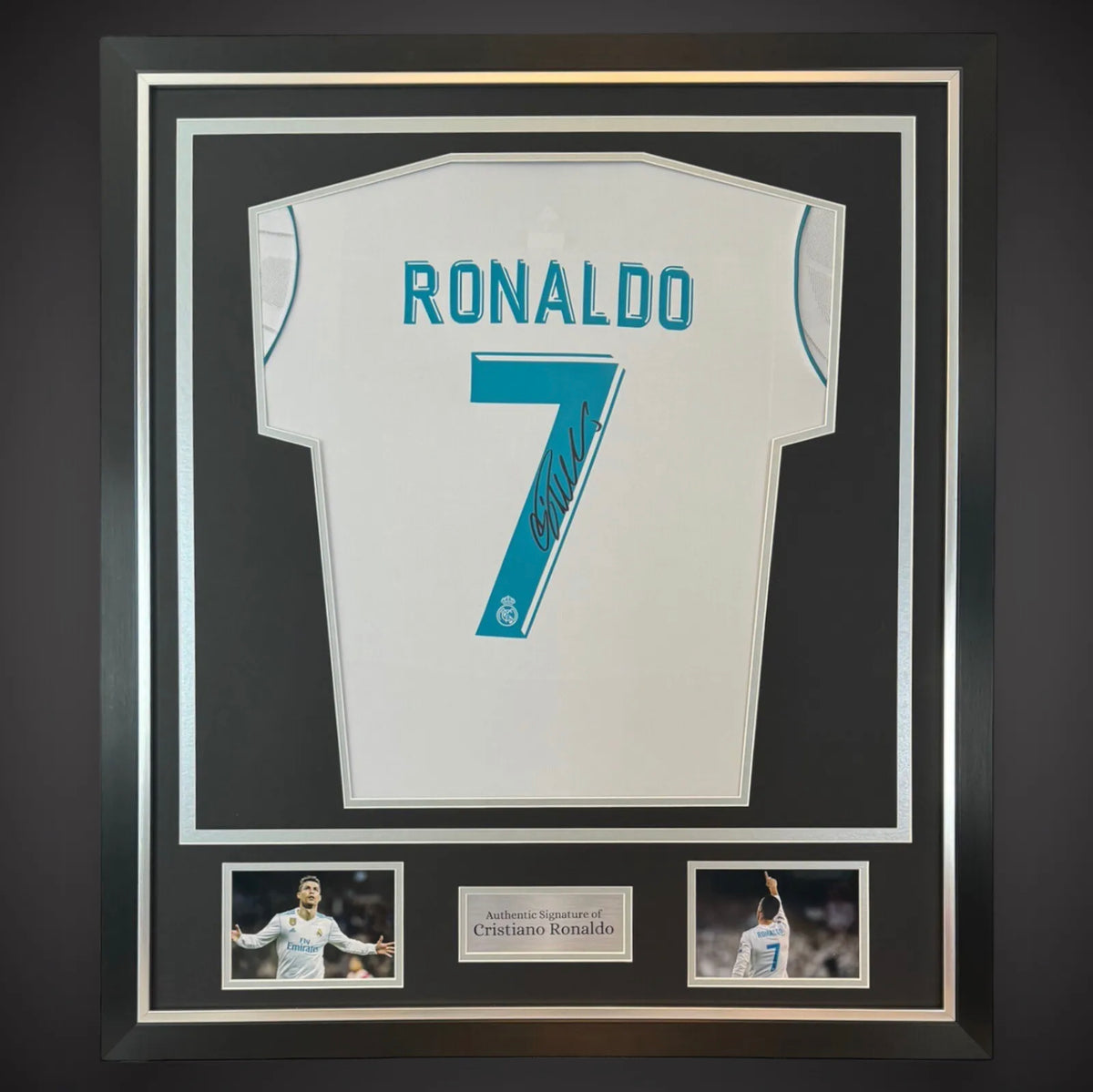 Fantastic Cristiano Ronaldo Hand Signed And Framed Real Madrid Shirt