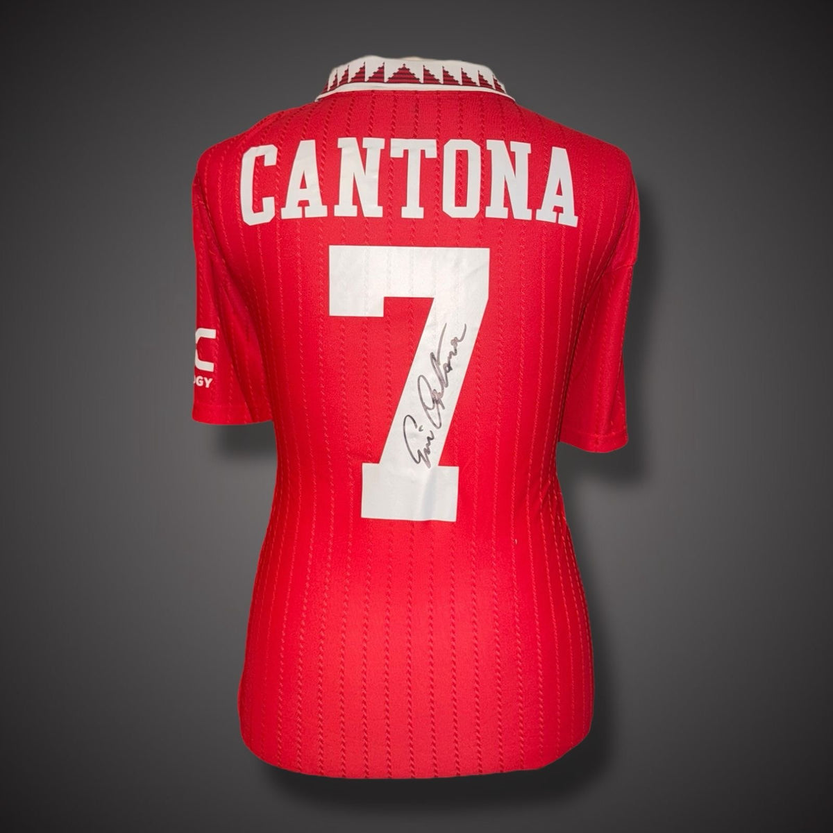 Eric Cantona Manchester United Signed #7 Shirt With COA Private Signing