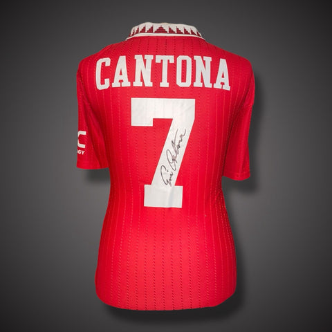 Eric Cantona Manchester United Signed #7 Shirt With COA Private Signing