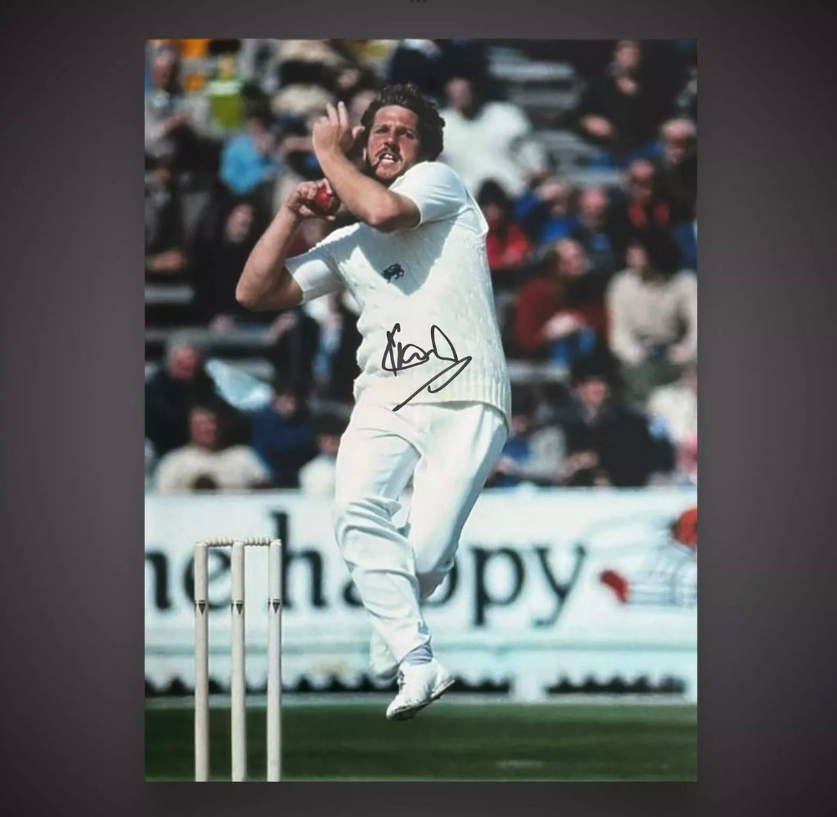 Cricket Legend- Ian Botham Hand Signed Cricket Photograph