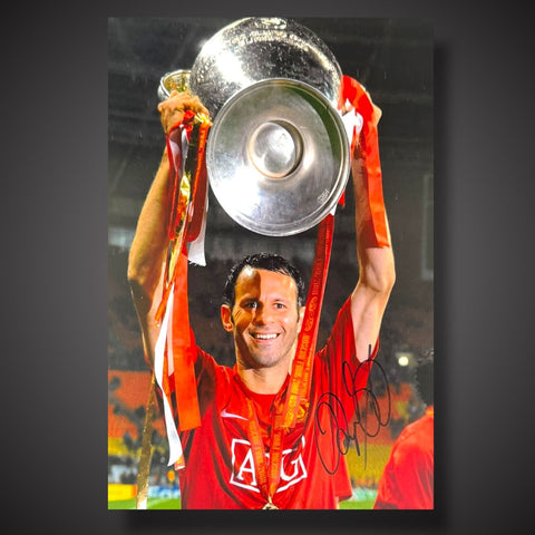 Manchester United Ryan Giggs Hand Signed Photograph