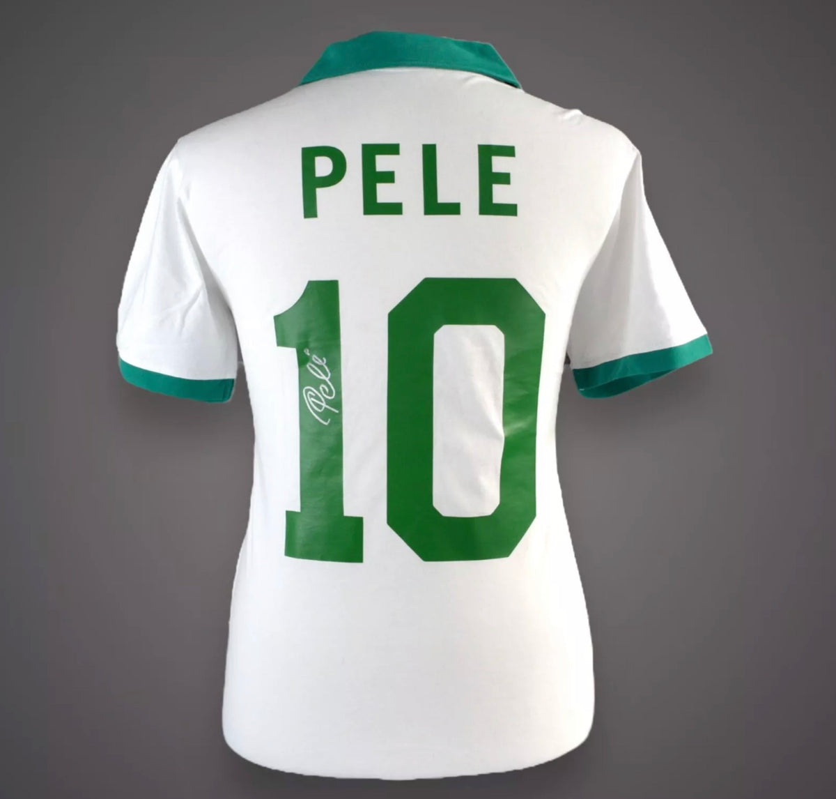 Pele Hand Signed New York Cosmos Shirt