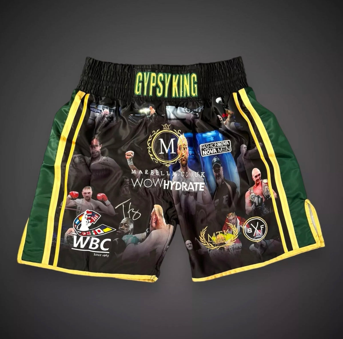 Tyson Fury ‘Gypsy King’ Hand Signed Boxing Shorts.