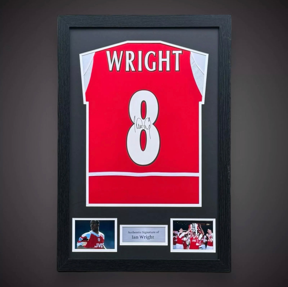 Ian Wright Arsenal Legend Hand Signed And Framed Football Shirt