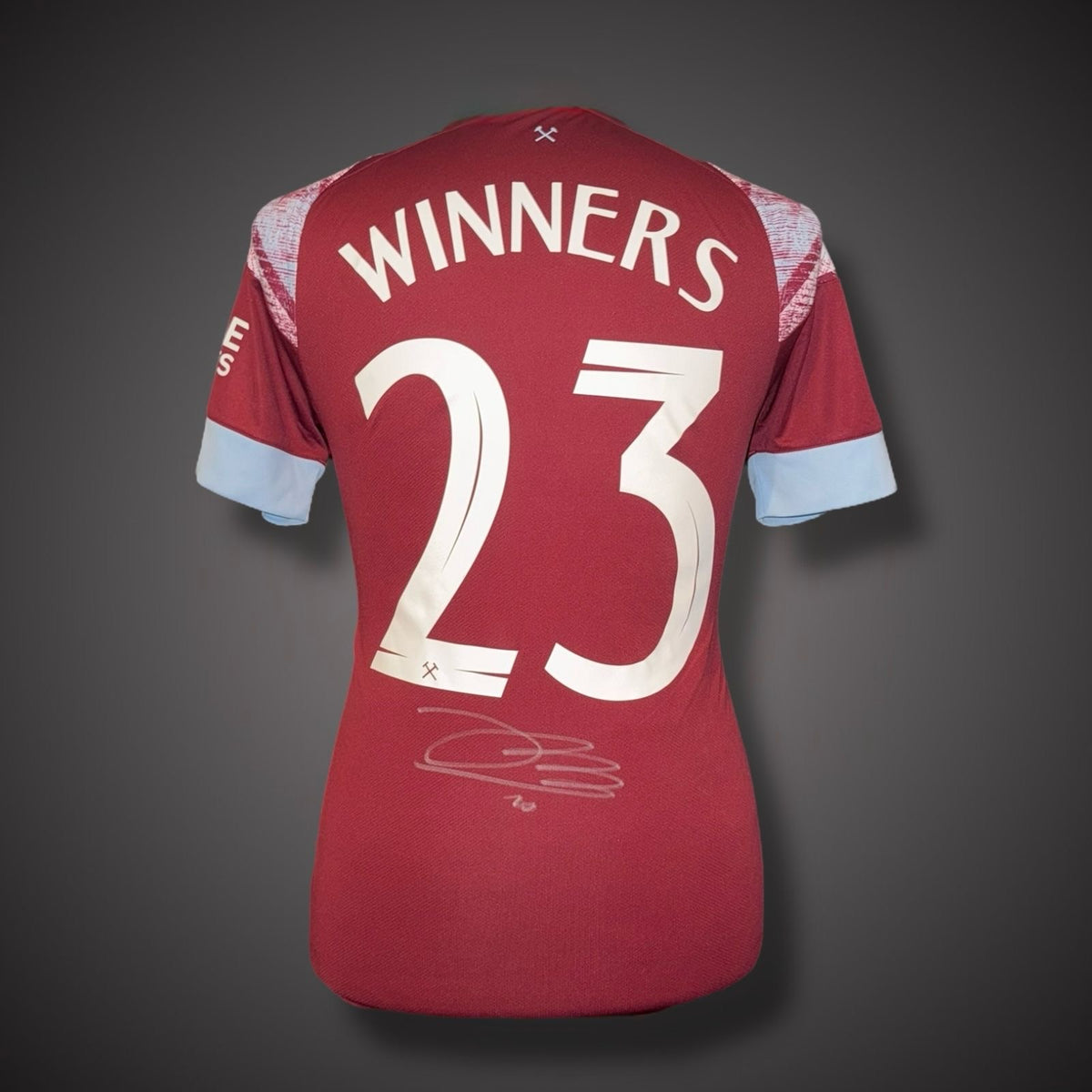 Jarrod Bowen Hand Signed ‘Winners’ West Ham  Football Shirt With COA