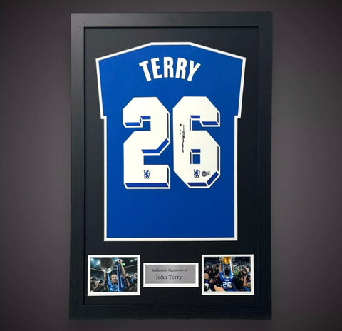 John Terry Hand Signed And Framed Chelsea Football Shirt